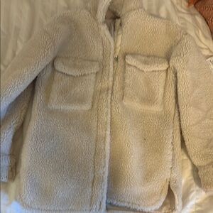 H&M Cream Puffer Jacket Cozy Winter Essential